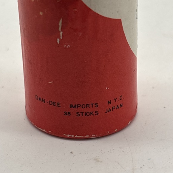 Vintage Santa Claus Round Red Match Box Holder w/Matches ~ Unstruck Complete 3" - Picture 6 of 11